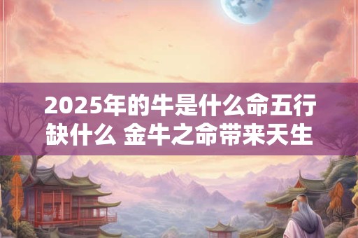 2026年的牛是什么命五行缺什么 金牛之命带来天生富贵