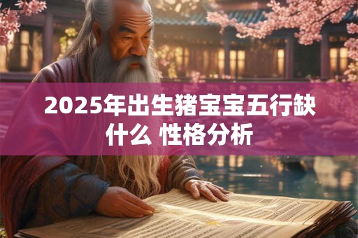 2025年出生猪宝宝五行缺什么 性格分析 2025年出生猪宝宝五行缺什么 性格分析