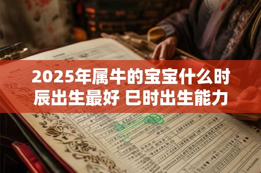 2025年属牛的宝宝什么时辰出生最好 巳时出生能力突出
