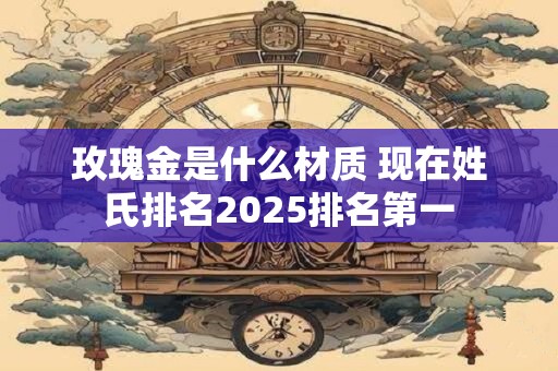 玫瑰金是什么材质 现在姓氏排名2025排名第一