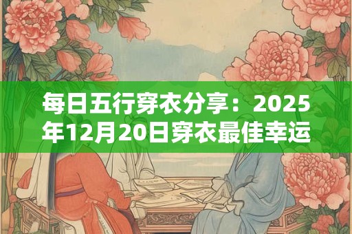 每日五行穿衣分享：2025年12月20日穿衣最佳幸运色
