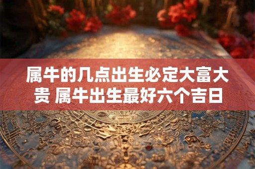 属牛的几点出生必定大富大贵 属牛出生最好六个吉日