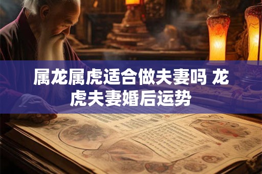 属龙属虎适合做夫妻吗 龙虎夫妻婚后运势