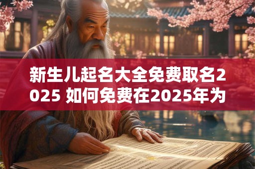 新生儿起名大全免费取名2025 如何免费在2025年为新生儿取名