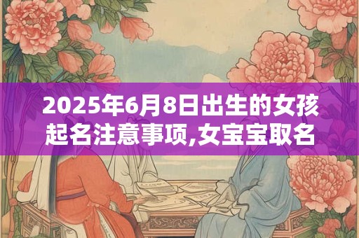 2025年6月8日出生的女孩起名注意事项,女宝宝取名大全