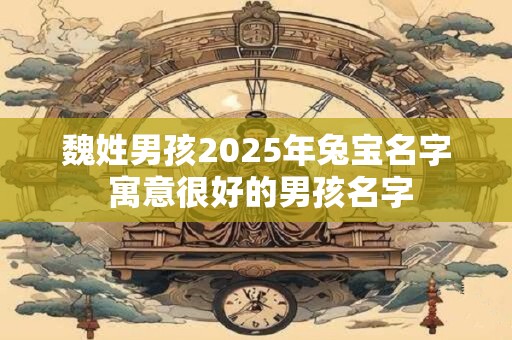魏姓男孩2025年兔宝名字 寓意很好的男孩名字