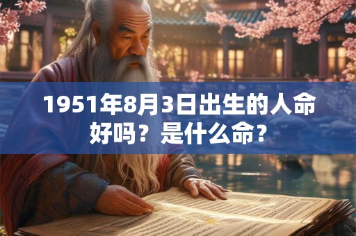 1951年8月3日出生的人命好吗？是什么命？