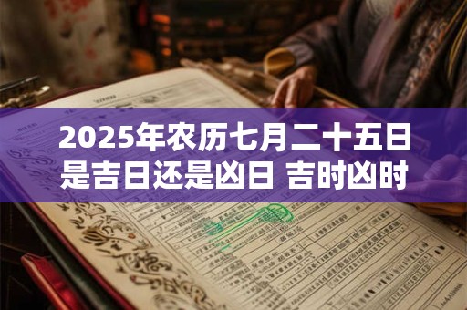 2025年农历七月二十五日是吉日还是凶日 吉时凶时分别是几点