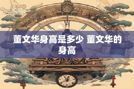 董文华身高是多少 董文华的身高 董文华身高是多少 董文华的身高