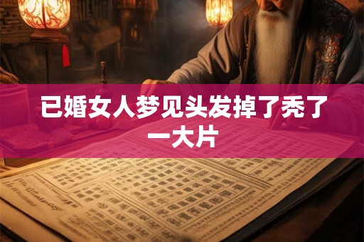 已婚女人梦见头发掉了秃了一大片