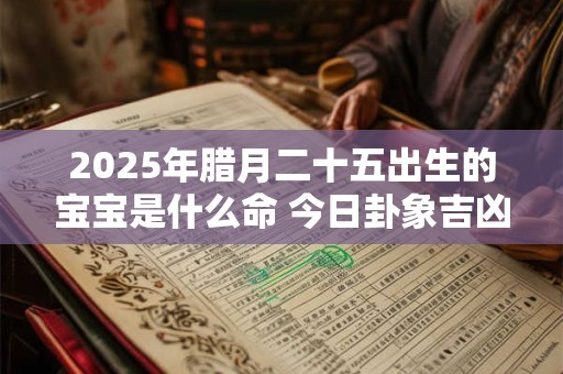 2025年腊月二十五出生的宝宝是什么命 今日卦象吉凶
