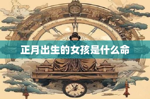 正月出生的女孩是什么命