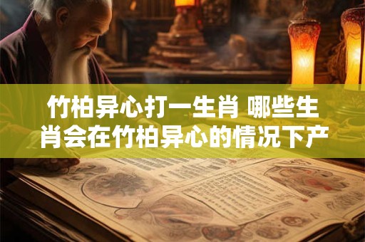 竹柏异心打一生肖 哪些生肖会在竹柏异心的情况下产生异心