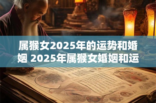 属猴女2025年的运势和婚姻 2025年属猴女婚姻和运势如何