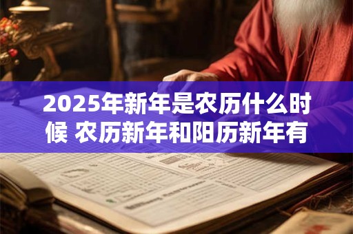 2025年新年是农历什么时候 农历新年和阳历新年有哪些区别