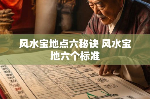 风水宝地点六秘诀 风水宝地六个标准