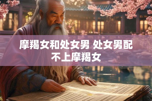 摩羯女和处女男 处女男配不上摩羯女