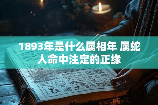 1893年是什么属相年 属蛇人命中注定的正缘