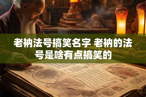 老衲法号搞笑名字 老衲的法号是啥有点搞笑的