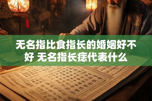 无名指比食指长的婚姻好不好 无名指长痣代表什么
