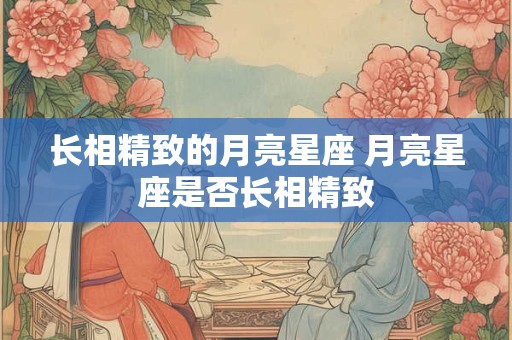 长相精致的月亮星座 月亮星座是否长相精致