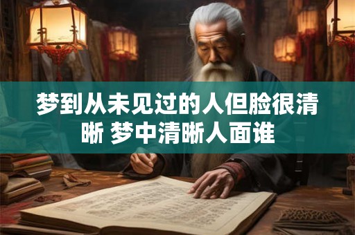 梦到从未见过的人但脸很清晰 梦中清晰人面谁
