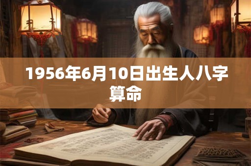 1956年6月10日出生人八字算命
