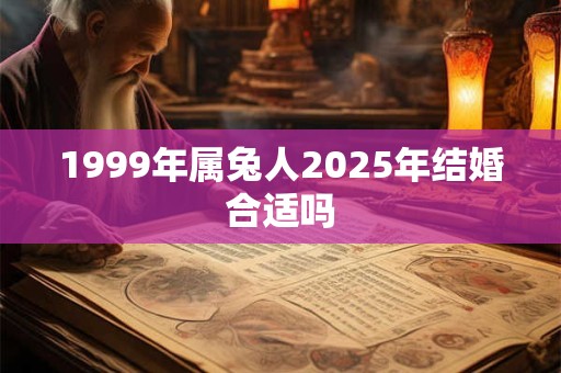 1999年属兔人2025年结婚合适吗