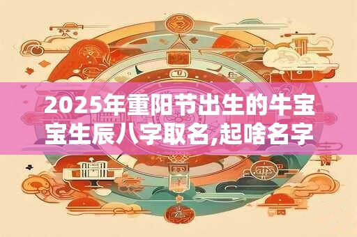 2025年重阳节出生的牛宝宝生辰八字取名,起啥名字好