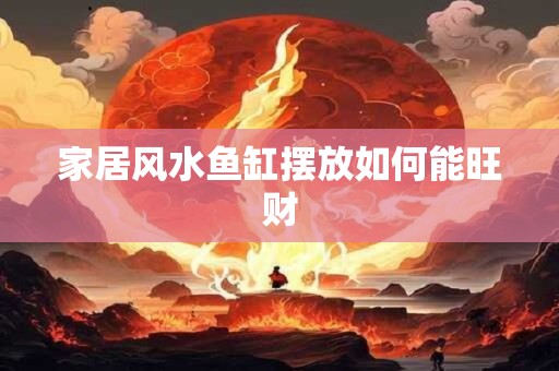 家居风水鱼缸摆放如何能旺财