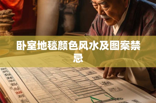 卧室地毯颜色风水及图案禁忌