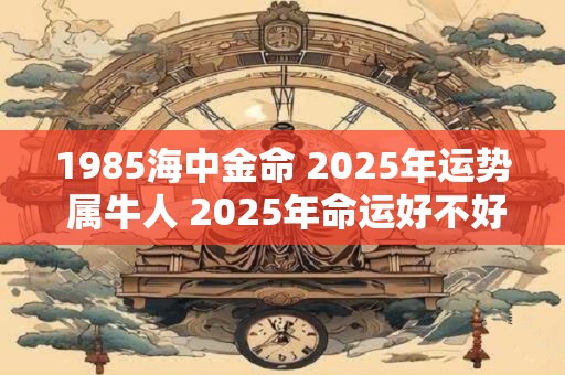 1985海中金命 2025年运势 属牛人 2025年命运好不好