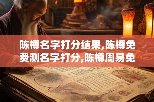 陈樽名字打分结果,陈樽免费测名字打分,陈樽周易免费测名字打分