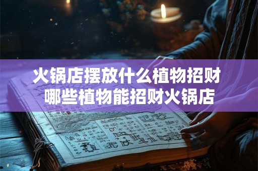 火锅店摆放什么植物招财 哪些植物能招财火锅店