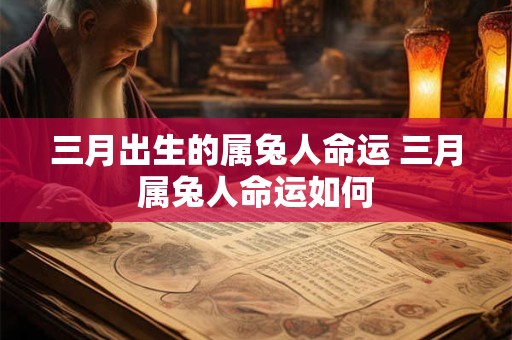 三月出生的属兔人命运 三月属兔人命运如何
