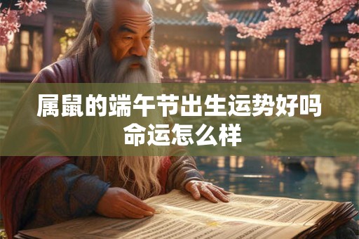 属鼠的端午节出生运势好吗 命运怎么样