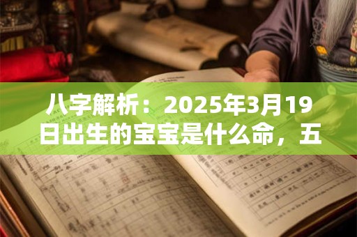 八字解析：2025年3月19日出生的宝宝是什么命，五行缺什么