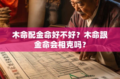 木命配金命好不好？木命跟金命会相克吗？