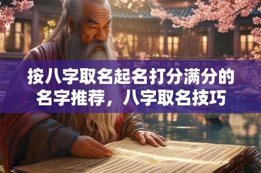 按八字取名起名打分满分的名字推荐，八字取名技巧