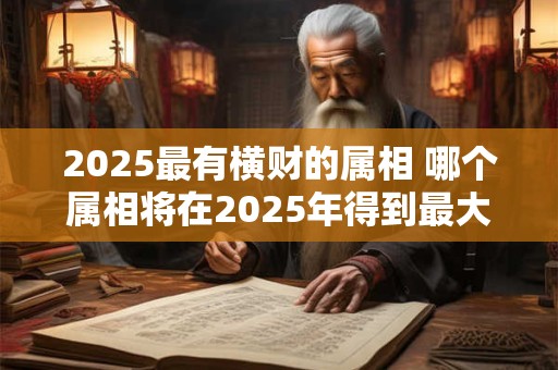 2025最有横财的属相 哪个属相将在2025年得到最大的财运