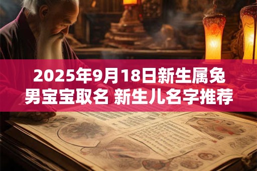 2025年9月18日新生属兔男宝宝取名 新生儿名字推荐