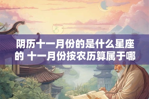 阴历十一月份的是什么星座的 十一月份按农历算属于哪个星座