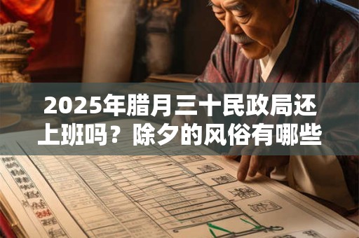 2025年腊月三十民政局还上班吗？除夕的风俗有哪些？