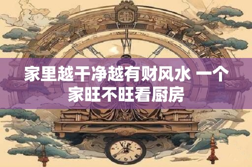 家里越干净越有财风水 一个家旺不旺看厨房