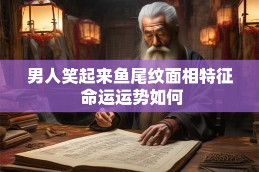 男人笑起来鱼尾纹面相特征 命运运势如何