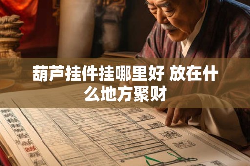 葫芦挂件挂哪里好 放在什么地方聚财