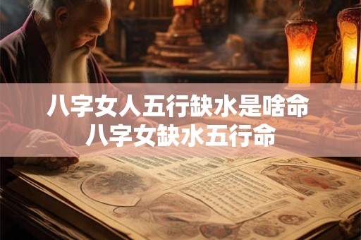 八字女人五行缺水是啥命 八字女缺水五行命