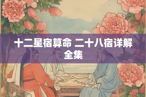 十二星宿算命 二十八宿详解全集