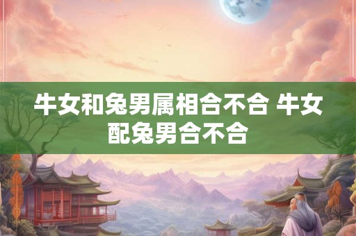 牛女和兔男属相合不合 牛女配兔男合不合