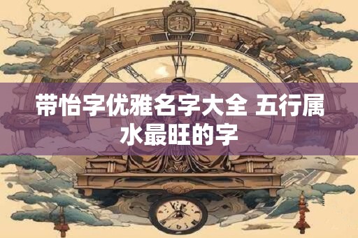 带怡字优雅名字大全 五行属水最旺的字